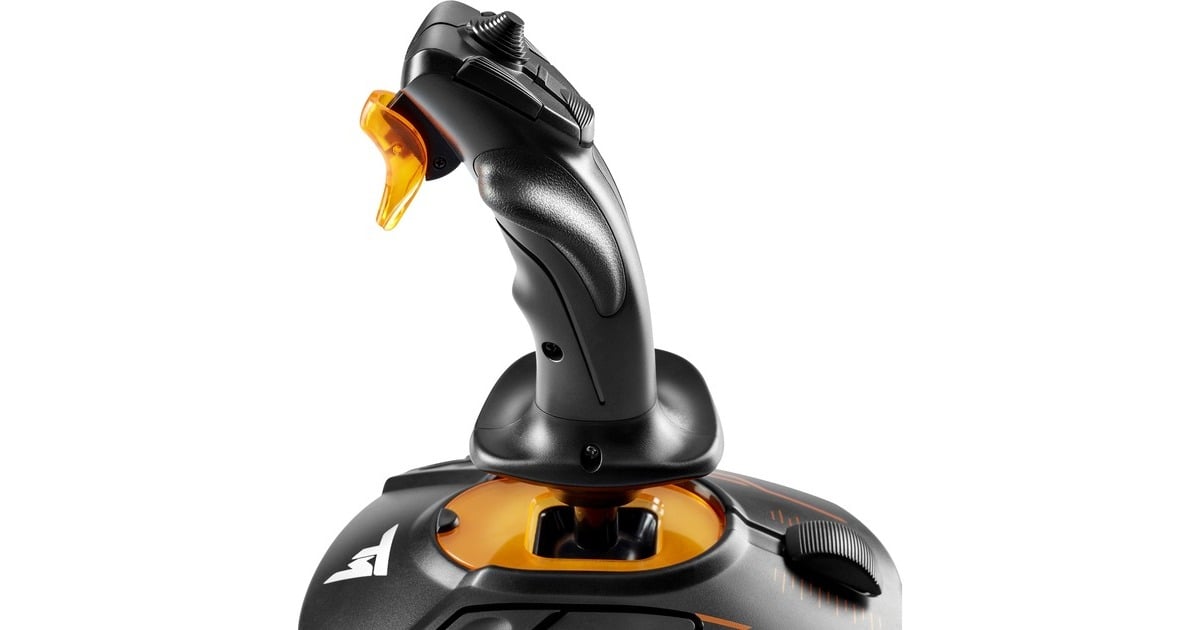 Thrustmaster T.16000M FCS Space Sim Duo, Joystick(schwarz/orange)