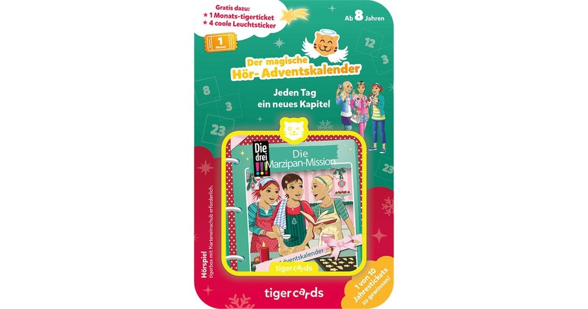 Tigermedia Hör-Adventskalender Die drei !!! - Die Marzipan-Mission, Hörbuch
