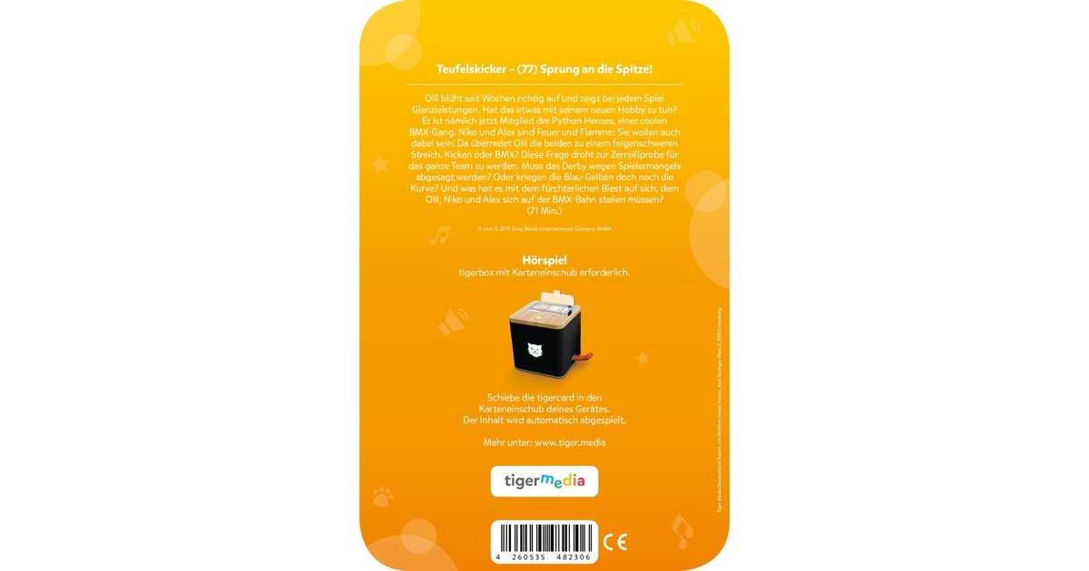 Tigermedia tigercard - Teufelskicker (77): Sprung an die Spitze, Hörbuch