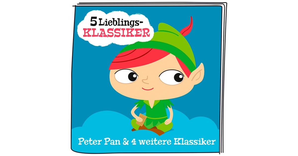 Tonies 5 Lieblings-Klassiker: Peter Pan und 4 weitere Klassiker, Spielfigur(Hörspiel)
