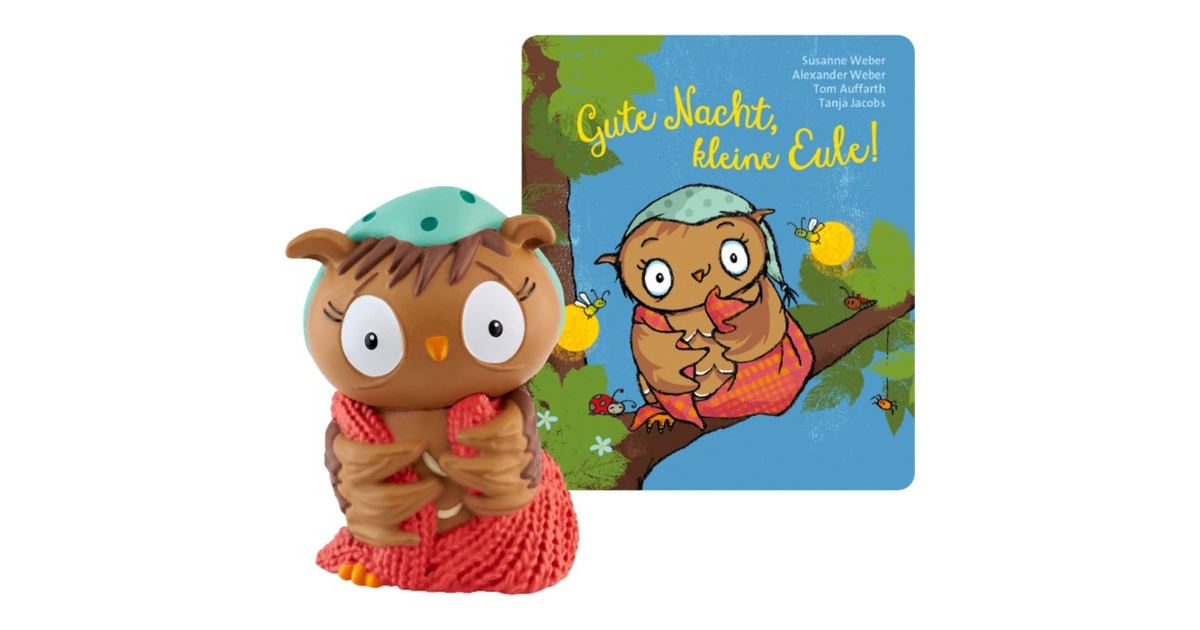 Tonies Die Eule mit der Beule - Gute Nacht, kleine Eule, Spielfigur(Hörbuch mit Liedern)