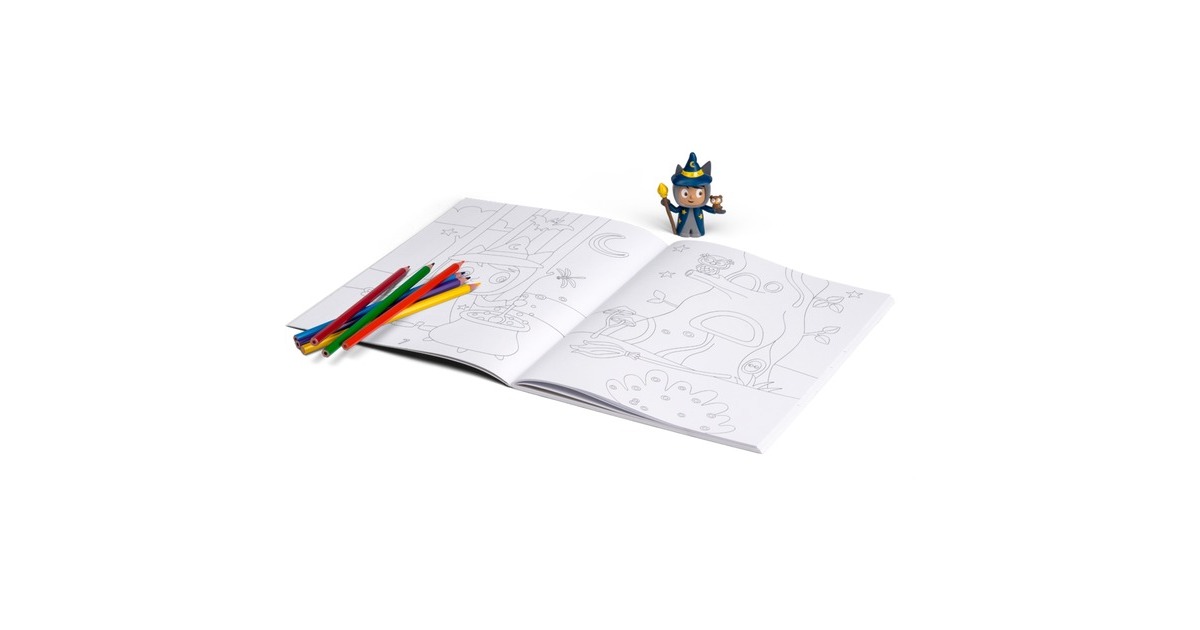 Tonies Ein magisches Malbuch + Kreativ-Tonie Zauberer - Freundschaftstag im Zauberwald(Hörspiel)