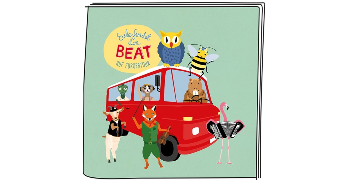 Tonies Eule findet den Beat - Auf Europatour, Spielfigur(Kinderlieder)