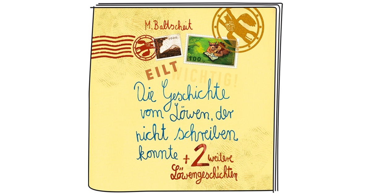 Tonies Geschichten vom Löwen - Die Geschichte vom Löwen, der nicht schreiben konnte und zwei weitere Löwengeschichten, Spielfigur(Hörspiel)