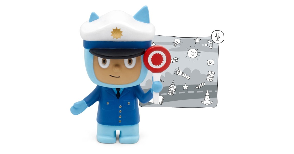 Tonies Kreativ-Tonie Polizist (Neuauflage 2022), Spielfigur(blau/weiß)