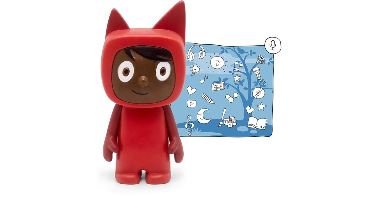 Tonies Kreativ-Tonie, Spielfigur(rot/dunkelbraun)