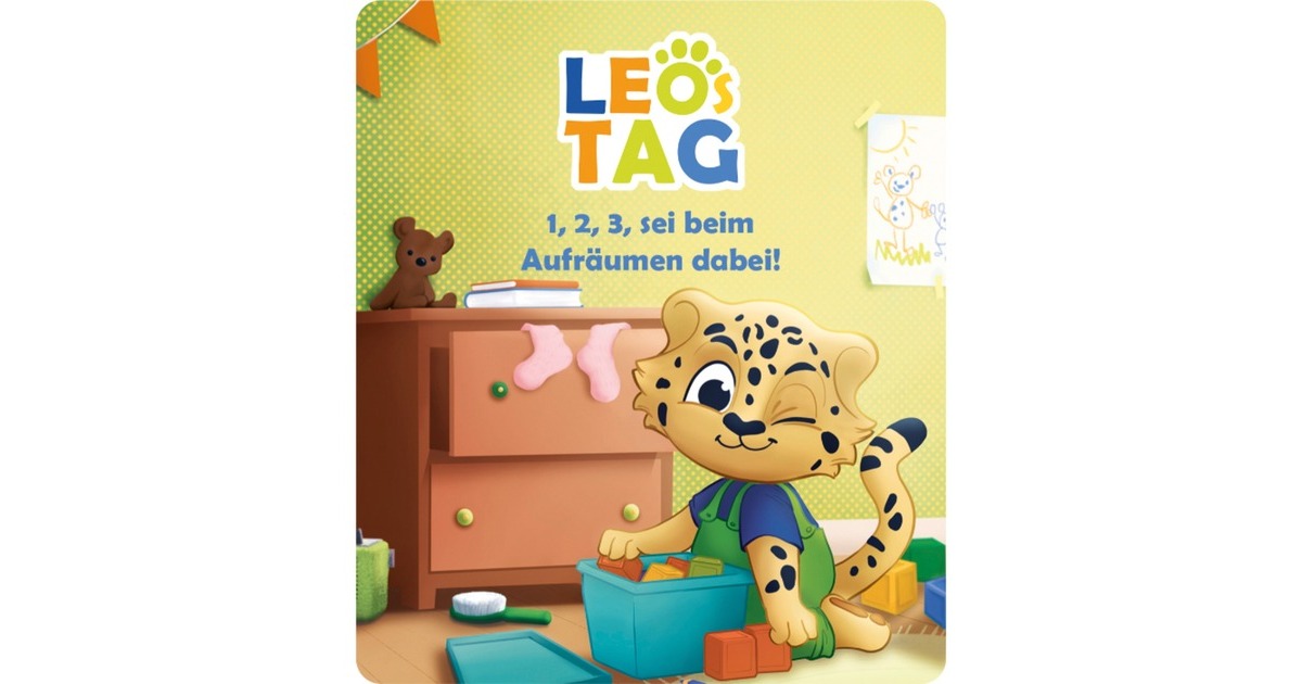 Tonies Leos Tag - 1, 2, 3, sei beim Aufräumen dabei, Spielfigur(Hörspiel)