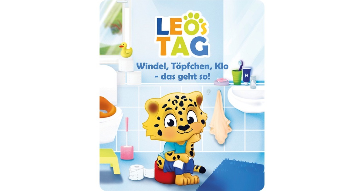 Tonies Leos Tag - Windel, Töpfchen, Klo - das geht so!, Spielfigur(Hörspiel mit Liedern)
