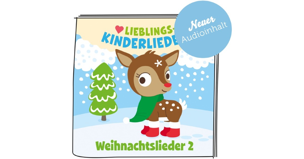 Tonies Lieblings-Kinderlieder - Weihnachtslieder 2 (Neuauflage 2022), Spielfigur(Musik)