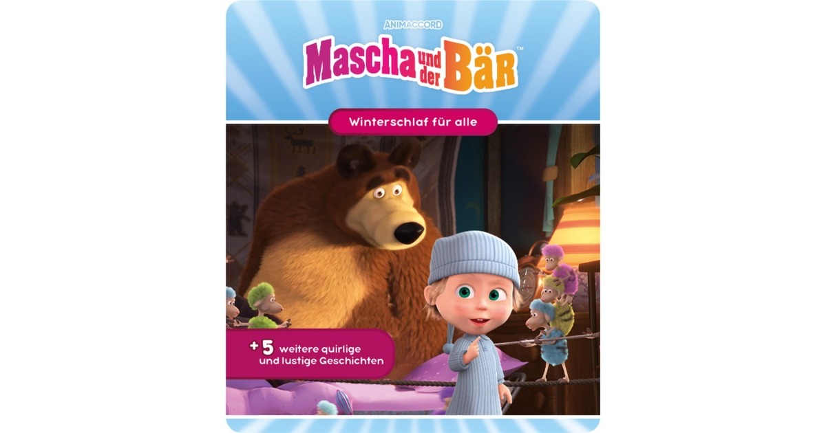 Tonies Mascha und der Bär - Winterschlaf für alle + 5 weitere quirlige und lustige Geschichten, Spielfigur(Hörspiel)