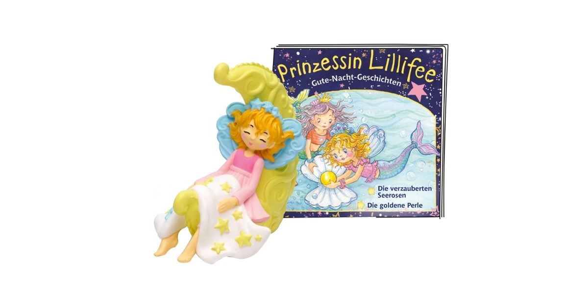 Tonies Prinzessin Lillifee - Gute-Nacht-Geschichten Die verzauberten Seeroen/Die goldene Perle, Spielfigur(Prinzessin Lillifee)