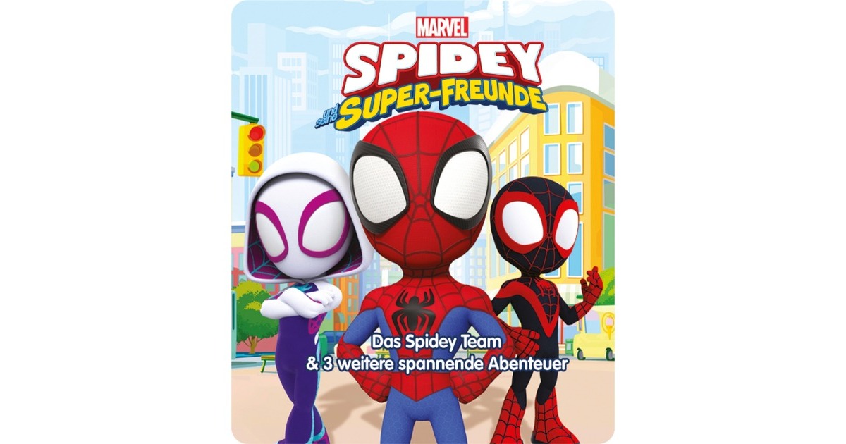 Tonies Spidey und seine Superfreunde - Das Spidey Team & 3 weitere spannende Abenteuer, Spielfigur(Hörspiel)
