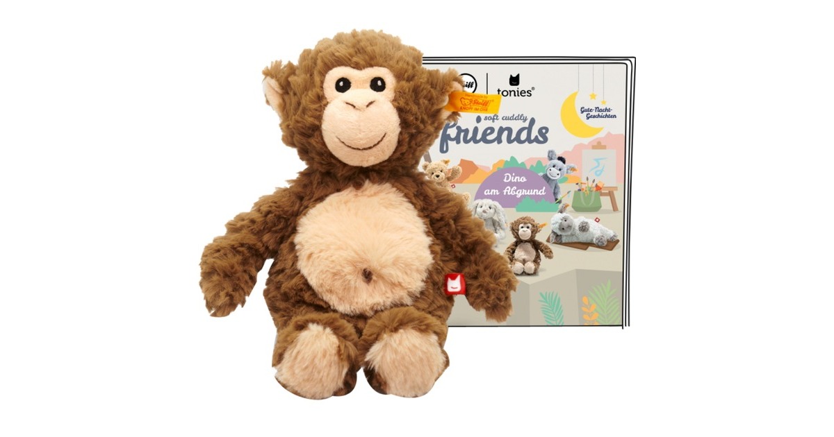 Tonies Steiff Soft Cuddly Friends mit Hörspiel - Bodo Schimpanse, Kuscheltier(Hörspiel)