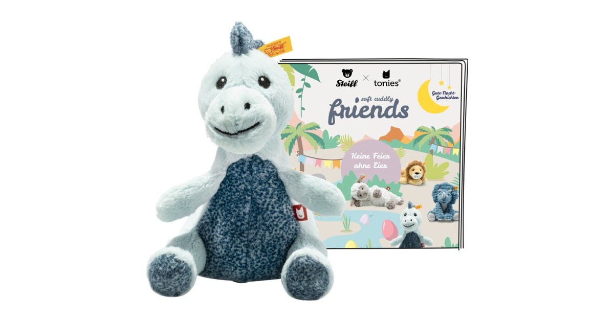 Tonies Steiff Soft Cuddly Friends mit Hörspiel - Joshi T-Rex, Kuscheltier(Hörspiel)