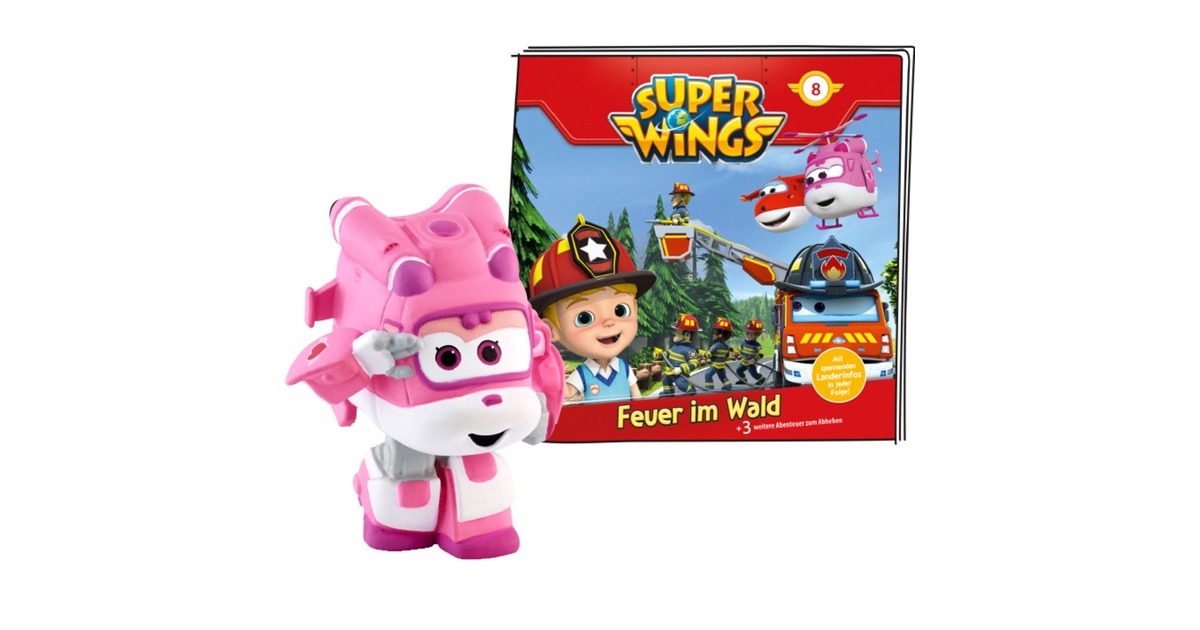 Tonies Super Wings - Feuer im Wald & 3 weitere Abenteuer, Spielfigur(Hörspiel)
