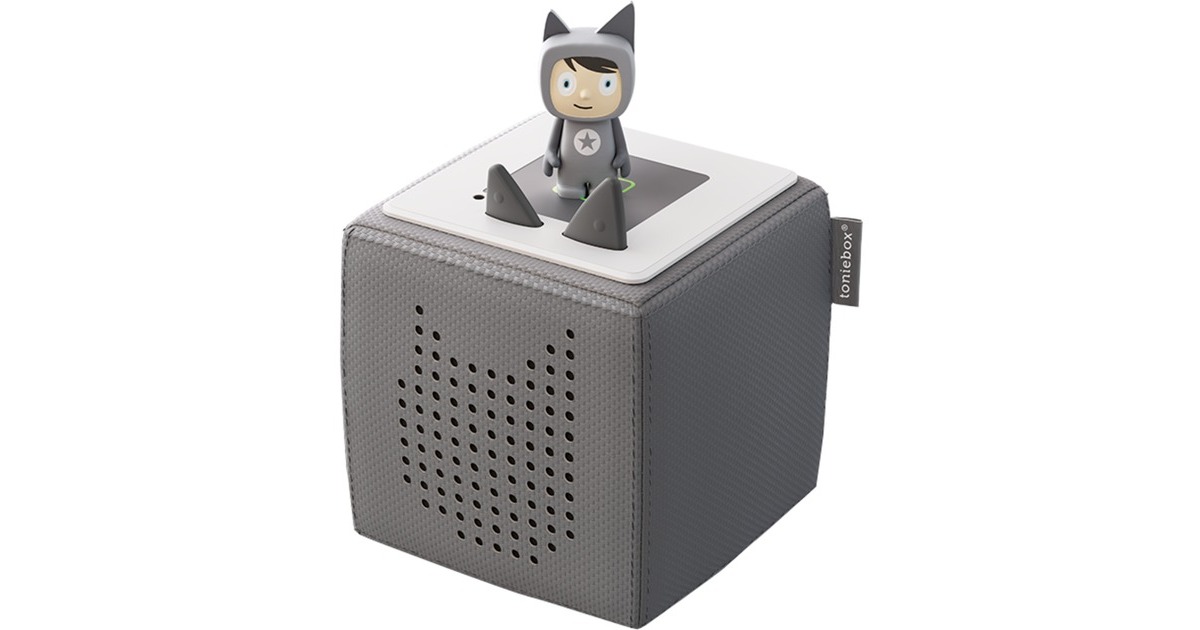 Tonies Toniebox Starterset Anthrazit (Kreativ-Tonie), Lautsprecher(anthrazit)