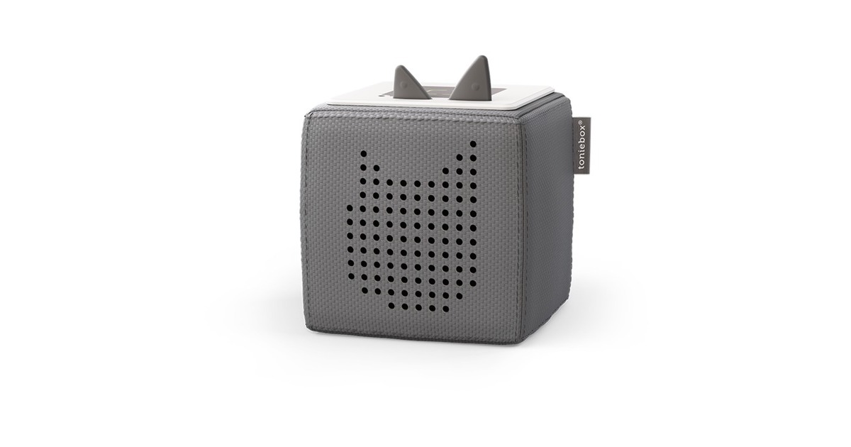 Tonies Toniebox Starterset Anthrazit (Kreativ-Tonie), Lautsprecher(anthrazit)