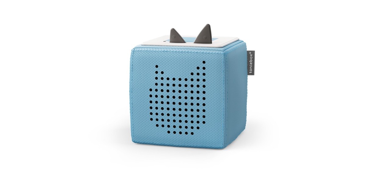 Tonies Toniebox Starterset Blau (Kreativ-Tonie), Lautsprecher(hellblau)