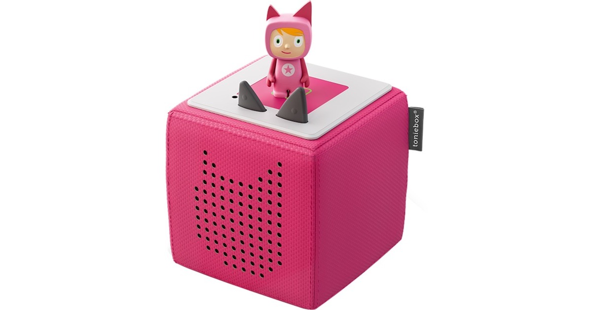 Tonies Toniebox Starterset Pink (Kreativ-Tonie), Lautsprecher(pink)