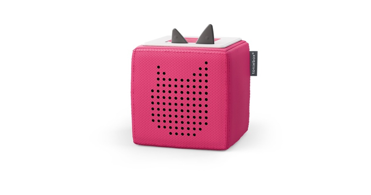 Tonies Toniebox Starterset Pink (Kreativ-Tonie), Lautsprecher(pink)