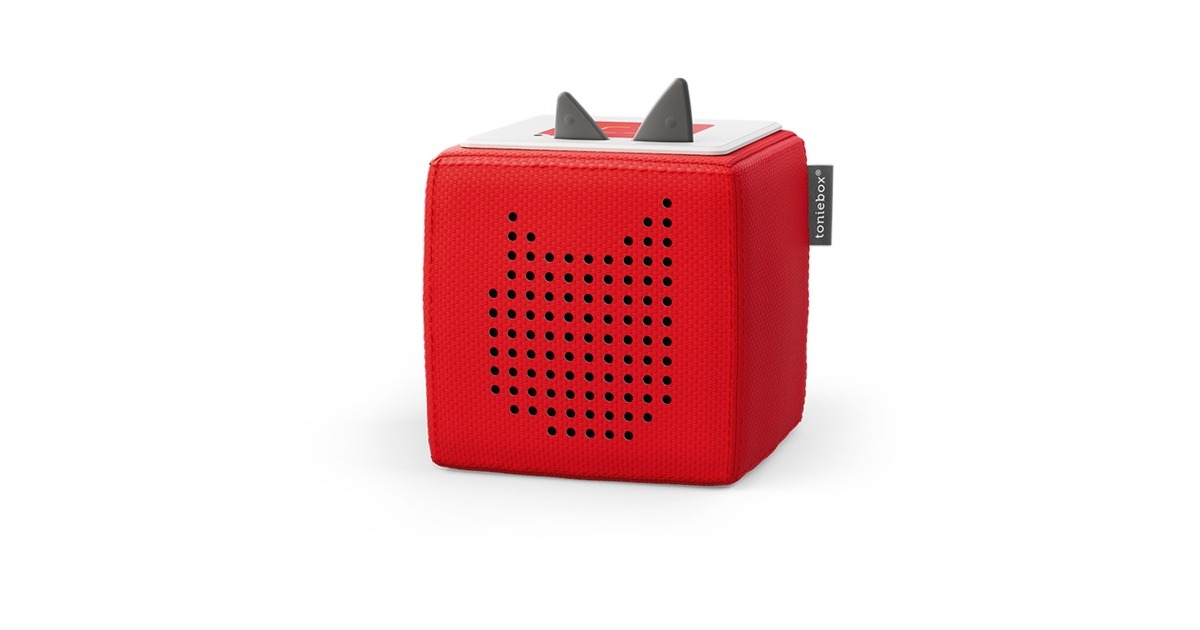 Tonies Toniebox Starterset Rot (Kreativ-Tonie), Lautsprecher(rot)