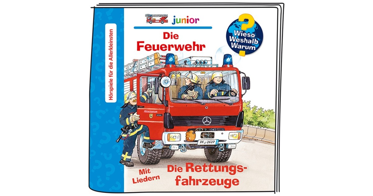 Tonies Wieso? Weshalb? Warum? Junior - Die Feuerwehr, Spielfigur(Hörspiel)