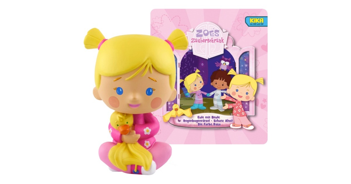 Tonies Zoés Zauberschrank - Eule / Regenbogenrätsel / Schatz Ahoi / Farbe Rosa, Spielfigur(Hörspiel)