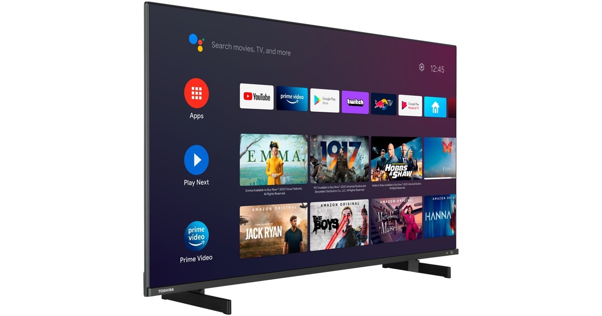 Toshiba 50UA5D63DGY, LED-Fernseher(126 cm (55 Zoll), schwarz, UltraHD/4K, Dolby Vision, AndroidTV) Toshiba 50UA5D63DGY, LED-Fernseher(126 cm (55 Zoll), schwarz, UltraHD/4K, Dolby Vision, AndroidTV)