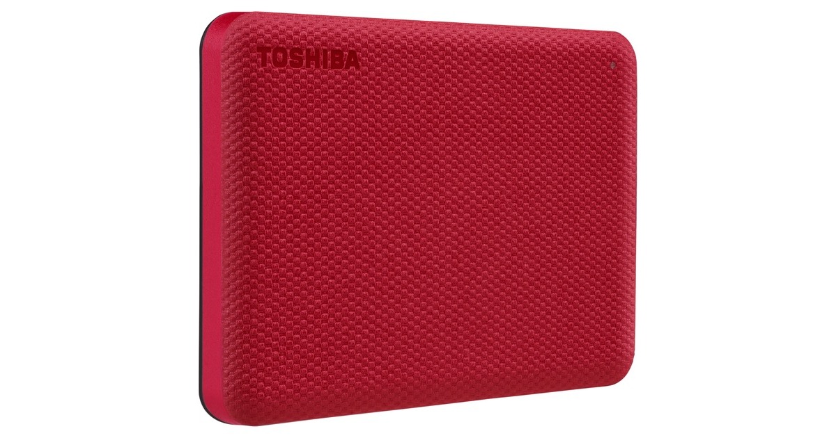 Toshiba Canvio Advance 1 TB, Externe Festplatte(rot, Micro-USB-B 3.2 Gen 1 (5 Gbit/s))