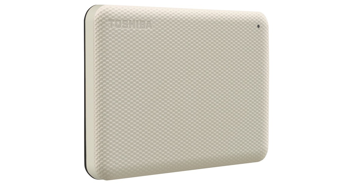 Toshiba Canvio Advance 1 TB, Externe Festplatte(beige, Micro-USB-B 3.2 Gen 1 (5 Gbit/s))