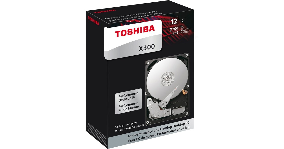 Toshiba X300 12 TB, Festplatte(SATA 6 Gb/s, 3,5", Retail)