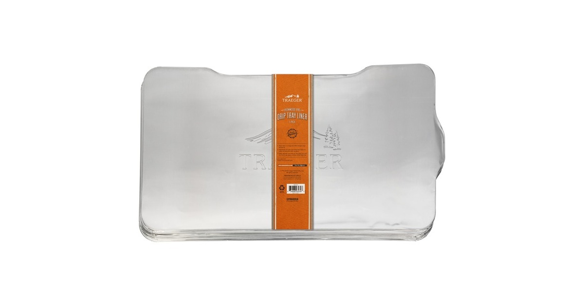 Traeger Ablaufblech-Schutzfolie für IRONWOOD 885, Tropfschale(silber, 5 Stück)
