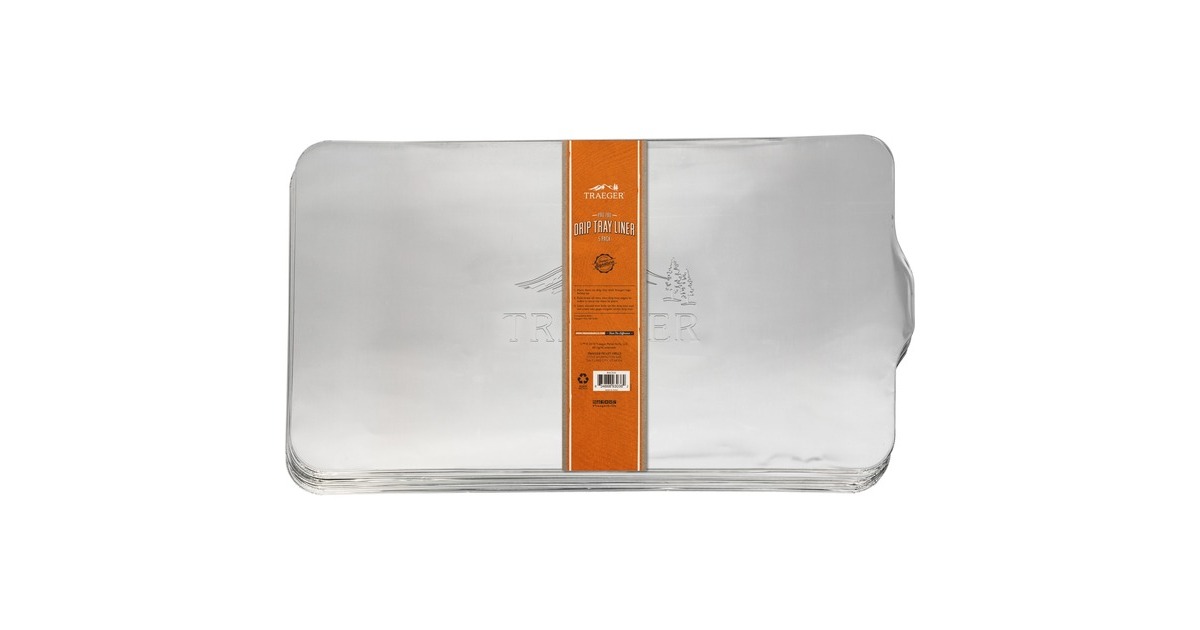 Traeger Ablaufblech-Schutzfolie für PRO 780, Tropfschale(silber, 5 Stück)