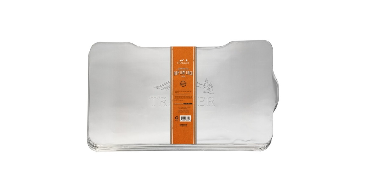 Traeger Ablaufblech-Schutzfolie für Ranger, Tropfschale(silber, 5 Stück)