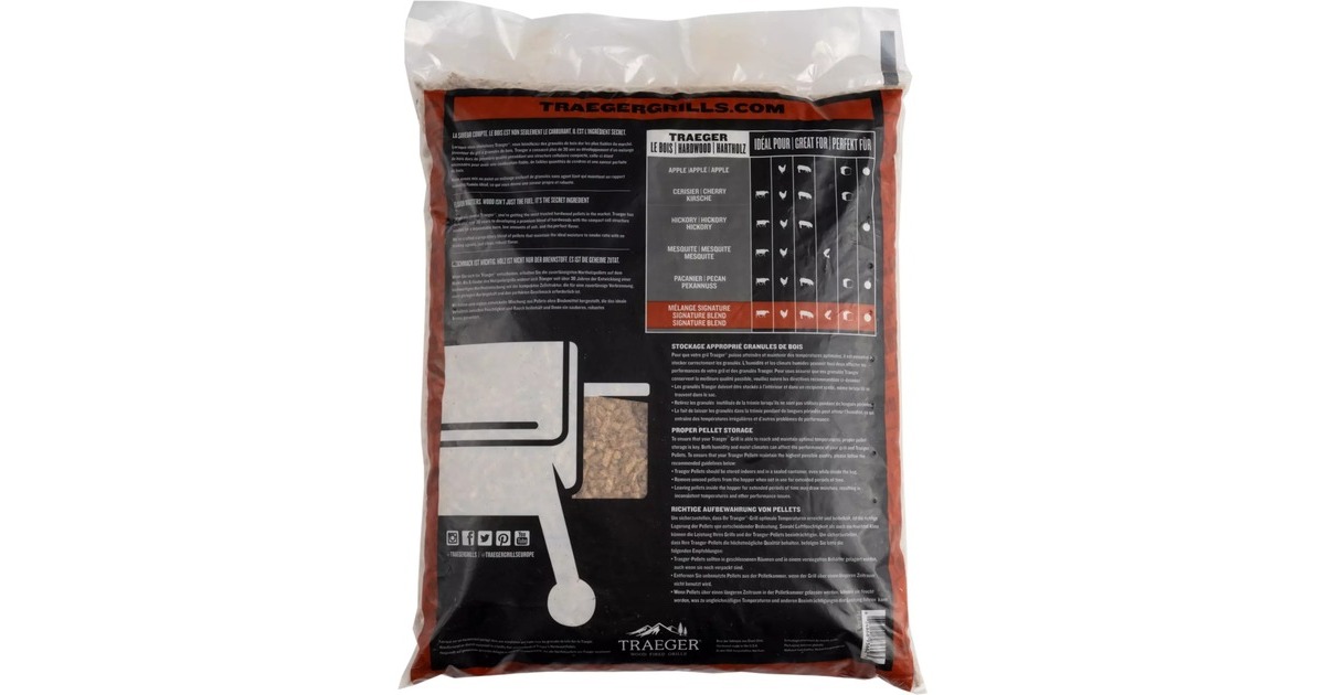 Traeger Hartholz Pellets SIGNATURE BLEND, 9kg, Brennstoff