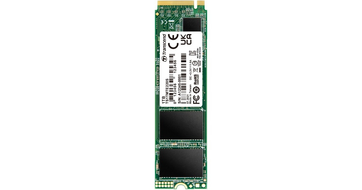 Transcend 220S 1 TB, SSD(PCIe 3.0 x4, NVMe, M.2 2280)