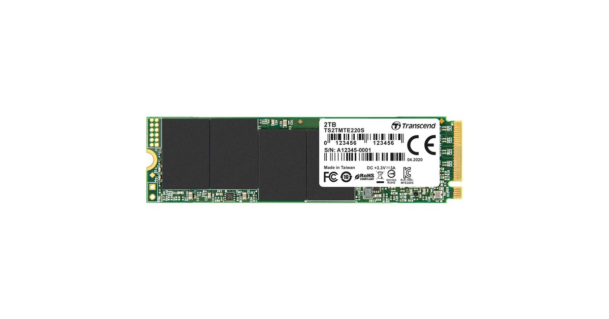 Transcend 220S 2 TB, SSD(PCIe 3.0 x4, NVMe, M.2 2280)