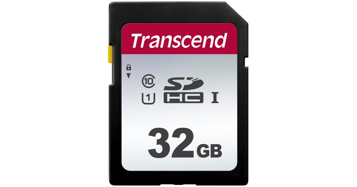 Transcend 300S 32 GB, Speicherkarte(schwarz, UHS-I U1, Class 10)