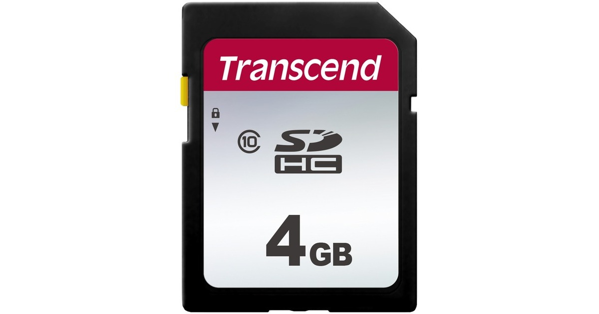 Transcend 300S 4 GB, Speicherkarte(schwarz, Class 10)