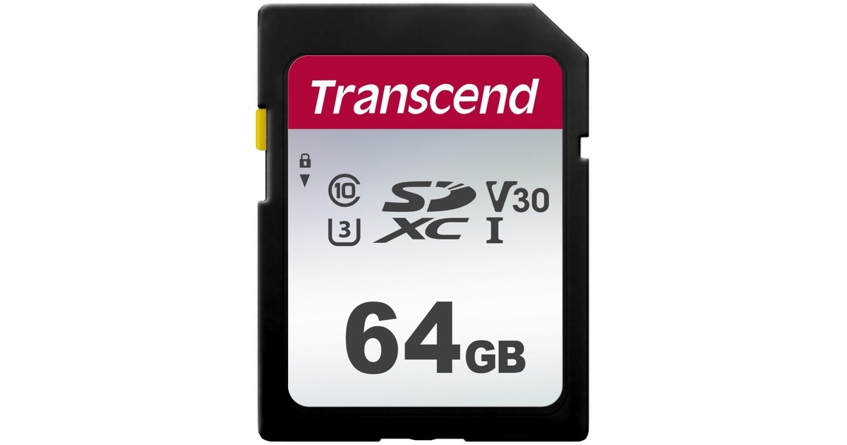 Transcend 300S 64 GB, Speicherkarte(schwarz, UHS-I U3, Class 10, V30)