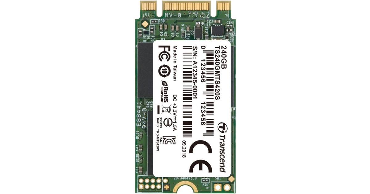 Transcend 420S 240 GB, SSD(SATA 6 Gb/s, M.2 2242)