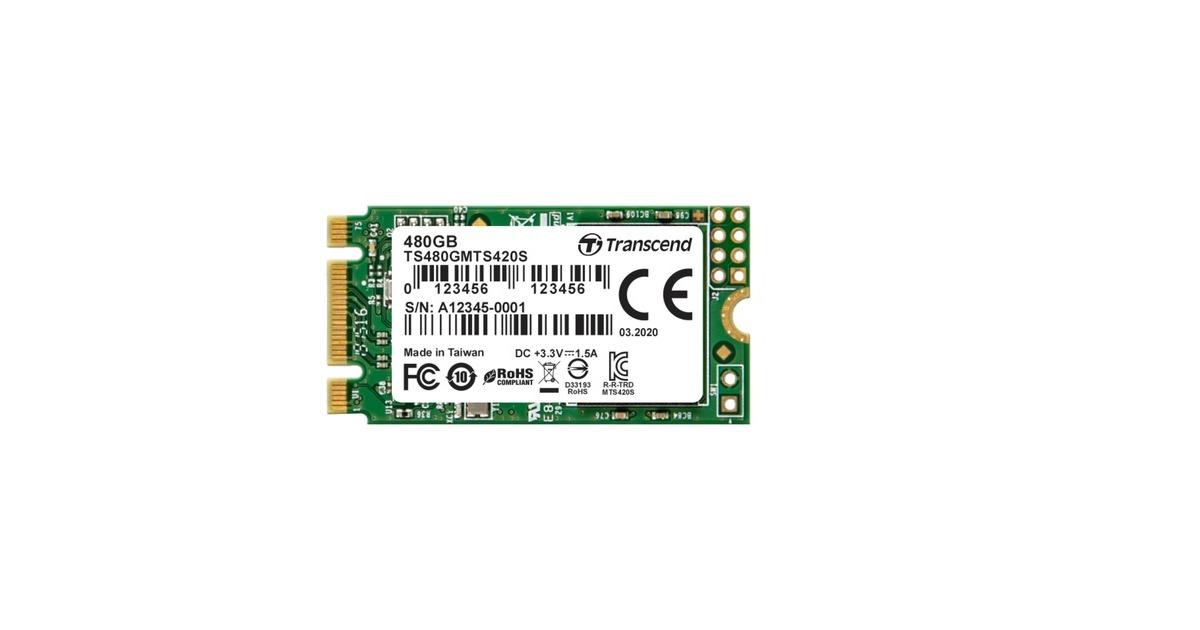 Transcend 420S 480 GB, SSD(SATA 6 Gb/s, M.2 2242)