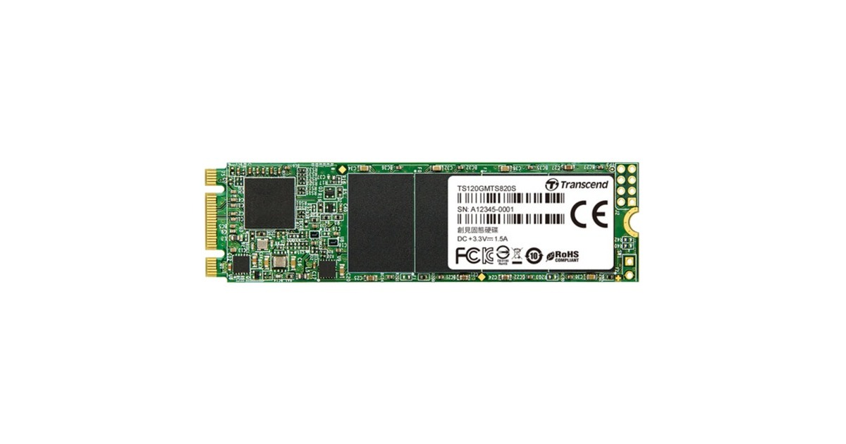 Transcend 820S 120 GB, SSD(SATA 6 Gb/s, M.2 2280)