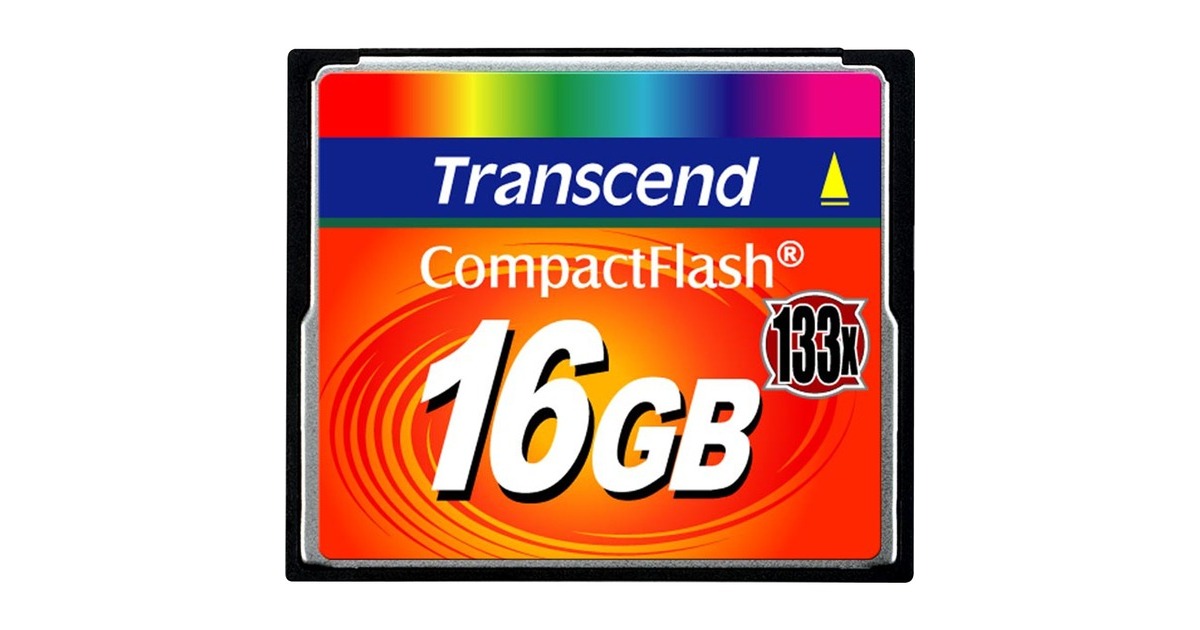 Transcend CompactFlash 133 16 GB, Speicherkarte(schwarz, UDMA 4)