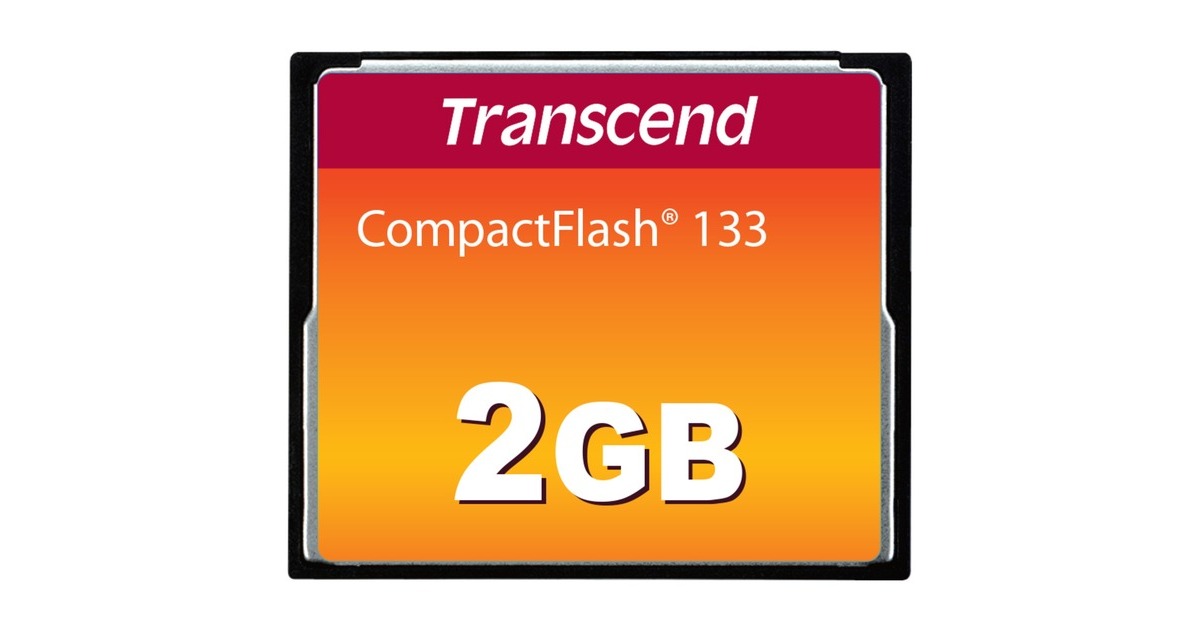 Transcend CompactFlash 133 2 GB, Speicherkarte(schwarz, UDMA 4)