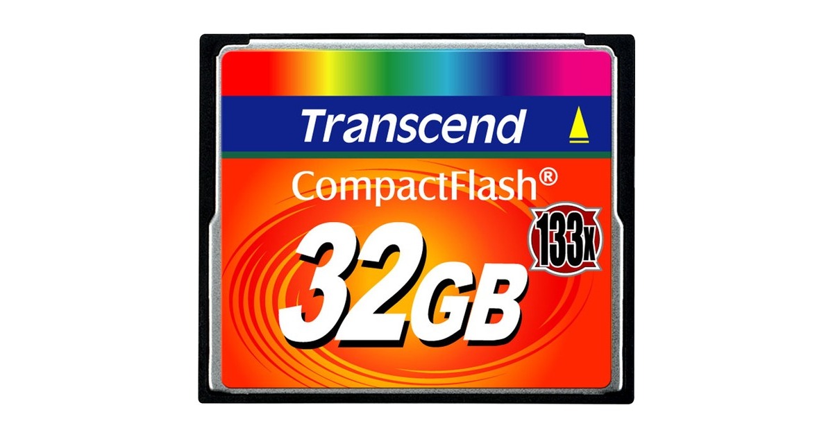 Transcend CompactFlash 133 32 GB, Speicherkarte(schwarz, UDMA 4)