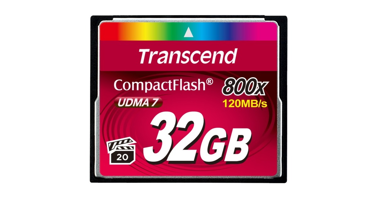 Transcend CompactFlash 800 32 GB, Speicherkarte(UDMA 7) Transcend CompactFlash 800 32 GB, Speicherkarte(UDMA 7)