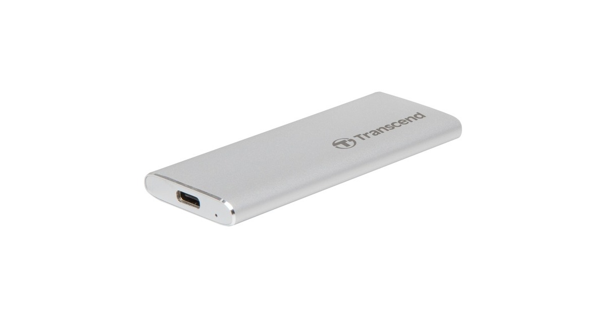 Transcend ESD240C Portable 240 GB, Externe SSD(silber, USB-C 3.2 Gen 2 (10 Gbit/s)) Transcend ESD240C Portable 240 GB, Externe SSD(silber, USB-C 3.2 Gen 2 (10 Gbit/s))
