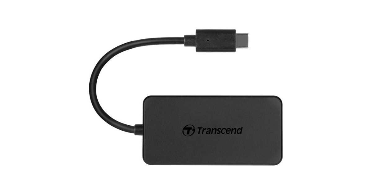 Transcend HUB2C, USB-Hub(schwarz)