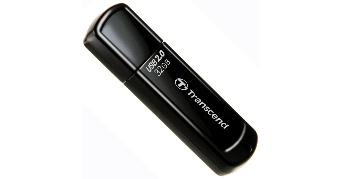 Transcend JetFlash 350 32 GB, USB-Stick(schwarz (glänzend), TS32GJF350)